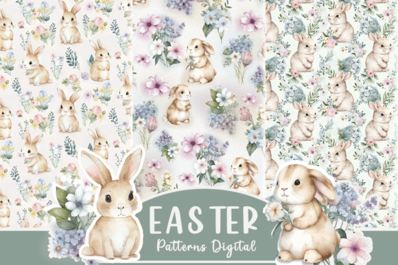 About Happy Easter Seamless Patterns