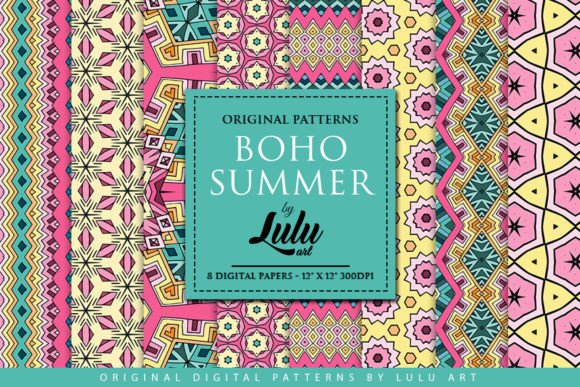 Boho Summer Digital Patterns