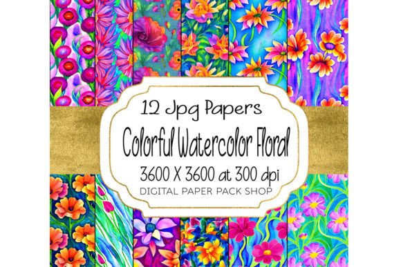 Colorful Modern Floral Seamless Patterns: A Creative Resource for Designers and Artists