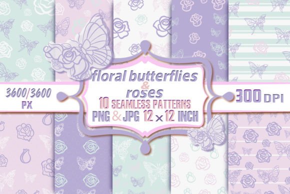 Floral Butterflies Roses Patterns: A Creative Resource for Modern Designers