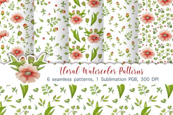 Floral Watercolor Patterns