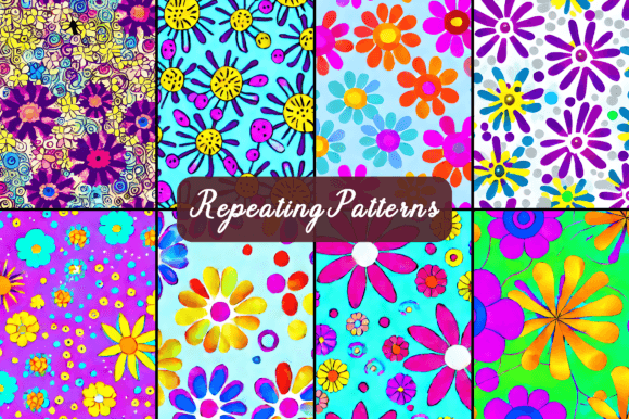 Flower Art Seamless Repeating Patterns: A Creative Resource for Designers and Makers