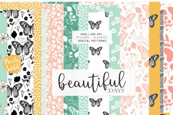 Illustrated Butterfly Patterns