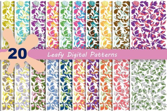 Leafy Digital Patterns: A Creative Resource for Design Enthusiasts