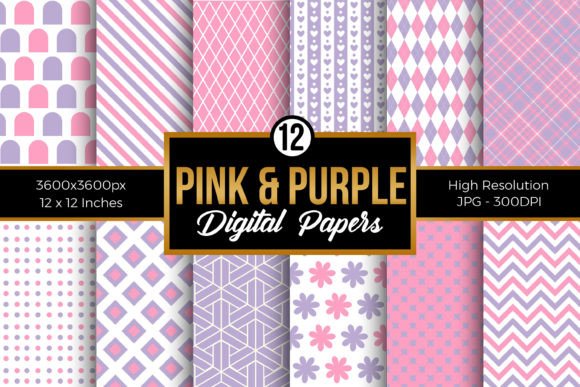 Pink and Purple Seamless Patterns: A Versatile Tool for Creative Projects