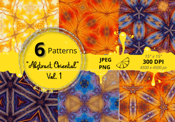 Seamless Patterns Abstract Oriental: A Versatile Design Resource for Creative Projects