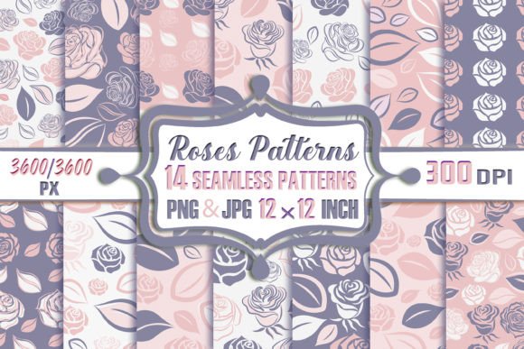 Seamless Patterns of Roses