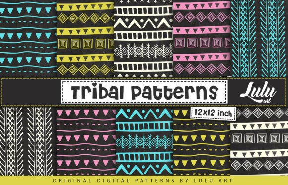 Tribal Patterns, Boho Papers: A Digital Resource for Creative and Practical Workflows